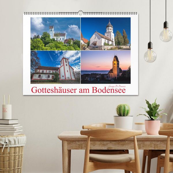 Produktbild: Gottesh&auml;user am Bodensee (Wandkalender 2026 DIN A2 quer), CALVENDO Monatskalender