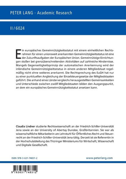 Produktbild: Grundlagen eines europ&auml;ischen Gemeinn&uuml;tzigkeitsstatuts