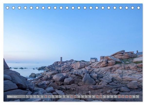 Produktbild: Momente einer Reise - Bretagne (Tischkalender 2027 DIN A5 quer), CALVENDO Monatskalender