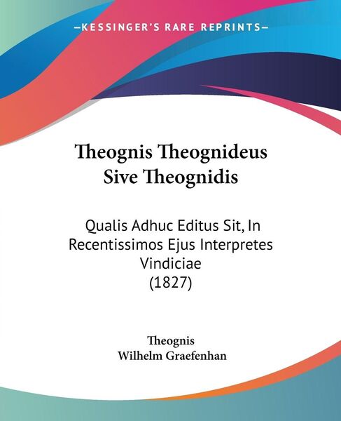 Produktbild: Theognis Theognideus Sive Theognidis