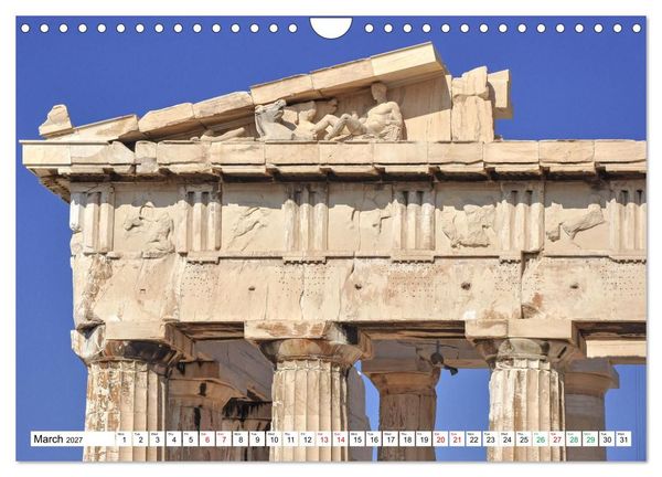 Produktbild: Ancient Greece and Architecture (Wall Calendar 2027 DIN A4 landscape), CALVENDO 12 Month Wall Calendar