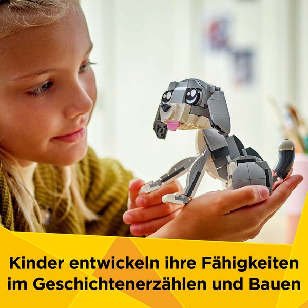 LEGO Creator 3in1 Graue Katze - Modell umbaubar in Hund oder Taube 31163