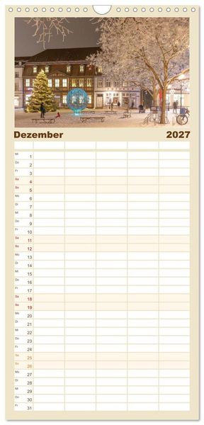 Produktbild: Familienplaner 2027 - Zwischen See und Himmel - Waren (M&uuml;ritz) im Wandel der Jahreszeiten mit 5 Spalten (Wandkalender, 21 x 45 cm) CALVENDO