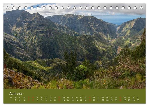 Produktbild: Zauberhaftes Madeira (Tischkalender 2026 DIN A5 quer), CALVENDO Monatskalender