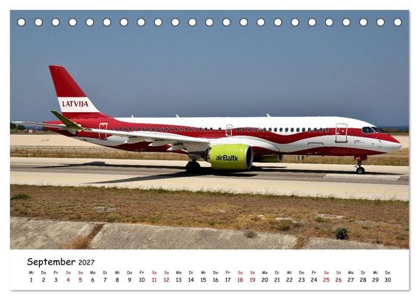 Produktbild: Faszination Luftfahrt Vielfalt zwischen Himmel und Vorfeld (Tischkalender 2027 DIN A5 quer), CALVENDO Monatskalender