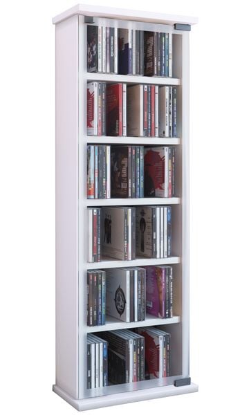 Produktbild: Holz CD DVD Stand Regal Schrank Classic Glast&uuml;r