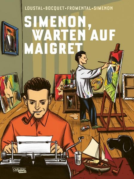 Simenon, Warten auf Maigret, Gebundene Ausgabe von Jean-Luc Fromental , Jose-Louis Bocquet , John Simenon, Carlsen, 9783551806383