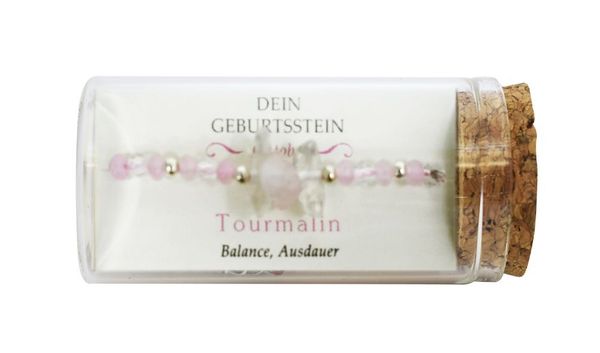 Produktbild: "Oktober" Geburtsstein Armband im Gl&auml;schen