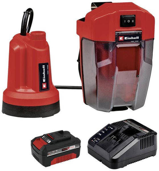 Einhell Power X-Change GE-SP 18 LL Li (1x4,0Ah) Klarwasser-Tauchpumpe 4500 l/h 8m