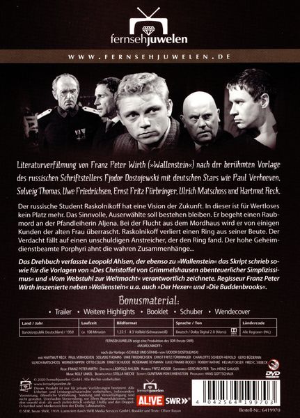 Produktbild: Schuld und S&uuml;hne (Raskolnikoff) (ARD Fernsehjuwelen)