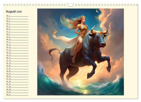 Produktbild: Meeresmythen (Wandkalender 2026 DIN A3 quer), CALVENDO Monatskalender