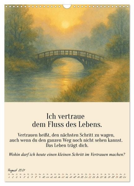 Produktbild: 12 Schl&uuml;ssel zur inneren Freiheit - Ein Jahr f&uuml;r dein inneres Zuhause &ndash; liebevoll, mutig, echt. (Wandkalender 2027 DIN A3 hoch), CALVENDO Monatskalender