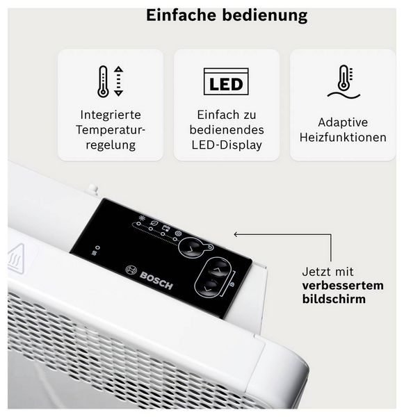 Produktbild: Bosch Home Comfort 7738345645 HC4000-15 Konvektor 1500W Wei&szlig;