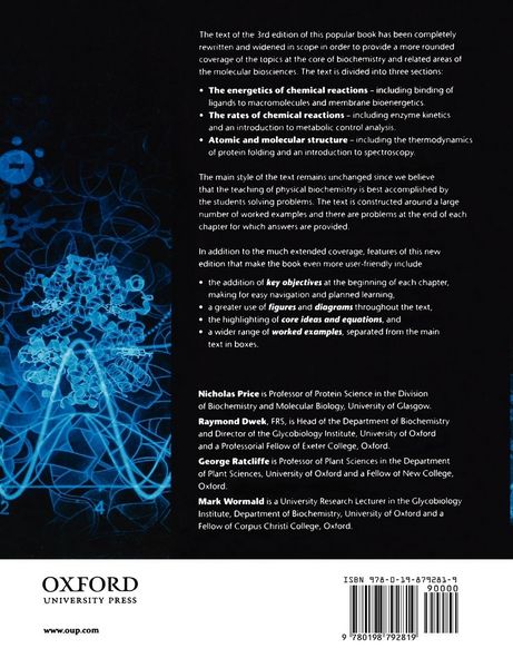 Produktbild: Principles and Problems in Physical Chemistry for Biochemists