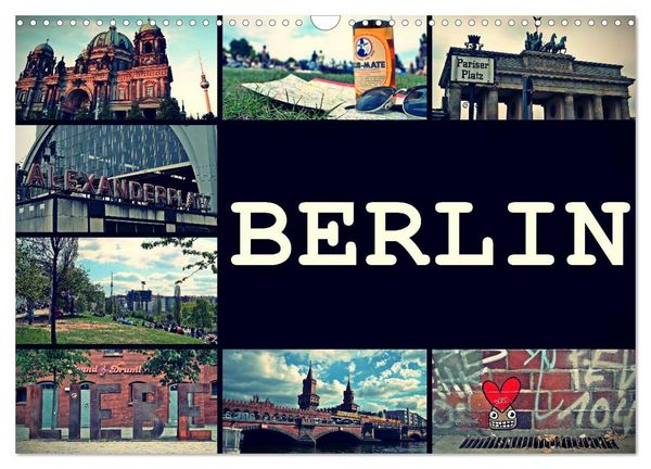 BERLIN horizontal (Wandkalender 2026 DIN A3 quer), CALVENDO Monatskalender