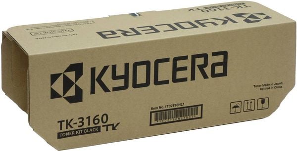 Kyocera Toner TK-3160 Original Schwarz 12500 Seiten 1T02T90NL0