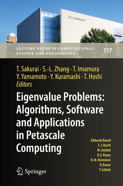 Produktbild: Eigenvalue Problems: Algorithms, Software and Applications in Petascale Computing