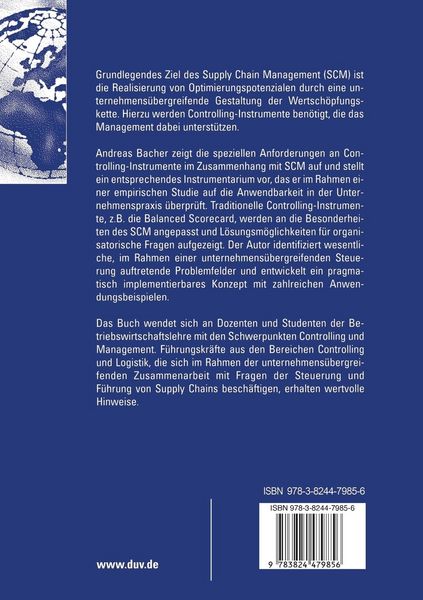 Produktbild: Instrumente des Supply Chain Controlling