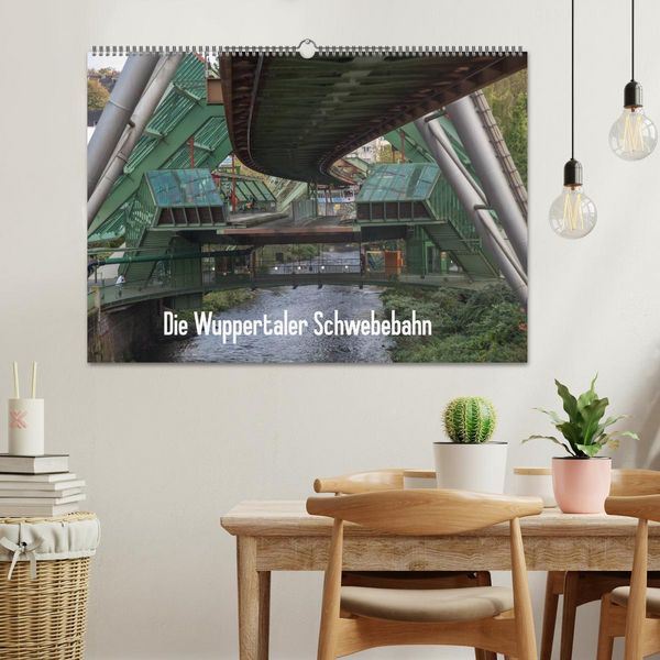 Produktbild: Die Wuppertaler Schwebebahn (Wandkalender 2026 DIN A2 quer), CALVENDO Monatskalender