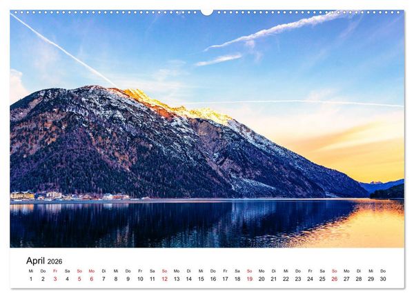Produktbild: Traumhafter Achensee - eine kalendarische Reise (hochwertiger Premium Wandkalender 2026 DIN A2 quer), Kunstdruck in Hochglanz