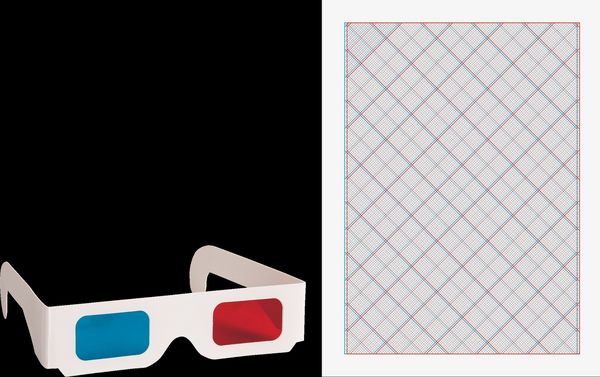 Produktbild: Brunnen Heyda 3D Zeichen Set - Block mit 50 Blatt und 3D-Brille