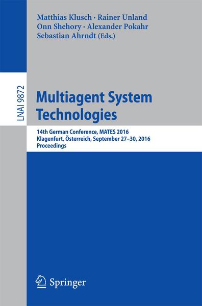 Produktbild: Multiagent System Technologies