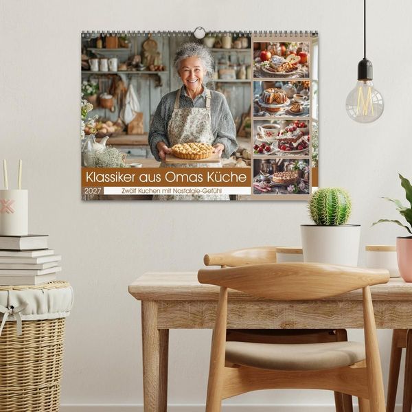 Produktbild: Klassiker aus Omas K&uuml;che - Zw&ouml;lf Kuchen mit Nostalgie-Gef&uuml;hl (Wandkalender 2027 DIN A3 quer), CALVENDO Monatskalender