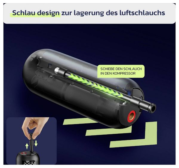 Produktbild: Woowind Elektrische Fahrradpumpe, Luftkompressor WO-LP1