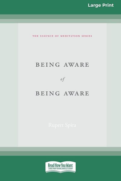 Produktbild: Being Aware of Being Aware (Large Print 16 Pt Edition)