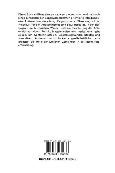 Produktbild: Antisemitismus in der politischen Kultur nach 1945