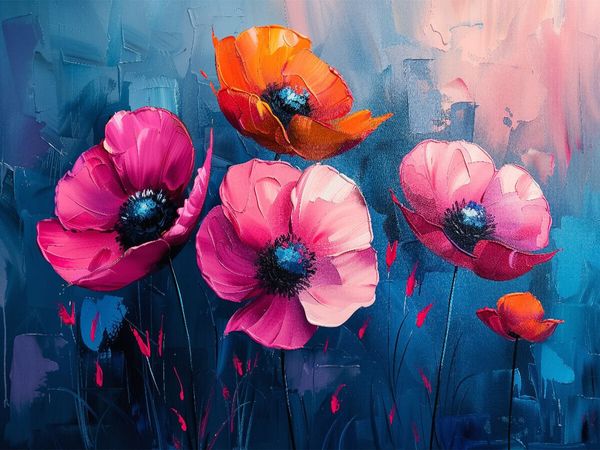 Produktbild: CALVENDO Puzzle Mohnblumen | 1000 Teile Lege-Gr&ouml;&szlig;e 64x48cm Foto-Puzzle f&uuml;r gl&uuml;ckliche Stunden