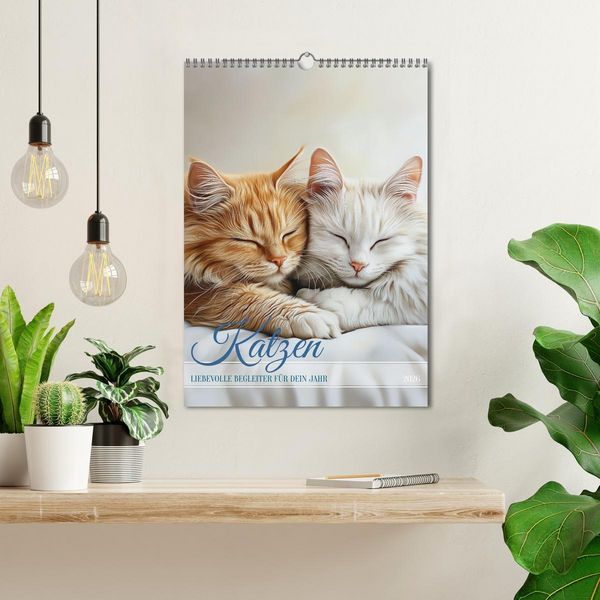 Produktbild: Katzen (Wandkalender 2026 DIN A3 hoch), CALVENDO Monatskalender