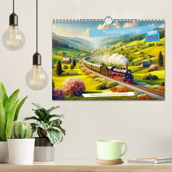 Produktbild: Nostalgiez&uuml;ge (Wandkalender 2026 DIN A4 quer), CALVENDO Monatskalender