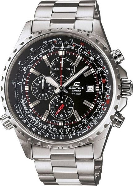 Casio Armbanduhr EF-527D-1AVEF (B x H) 45.50 mm x 51 mm Stahl Gehäusematerial=Stahl Material (Armband)=Edelstahl