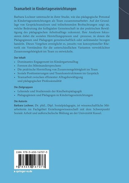Produktbild: Teamarbeit in Kindertageseinrichtungen