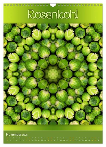 Produktbild: Kulinarische Mandalas (Wandkalender 2026 DIN A3 hoch), CALVENDO Monatskalender