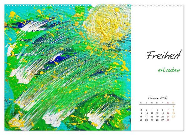 Produktbild: SeelenFreudeBilder - Strahlende Impulse zum Loslassen und Tr&auml;umen (Wandkalender 2026 DIN A2 quer), CALVENDO Monatskalender