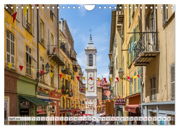 Produktbild: NIZZA Idyllische Impressionen (Wandkalender 2026 DIN A4 quer), CALVENDO Monatskalender