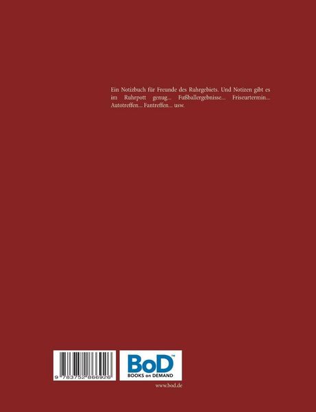 Produktbild: My Pott Notebook - Ruhrgebiet/Ruhrpott - Notizbuch