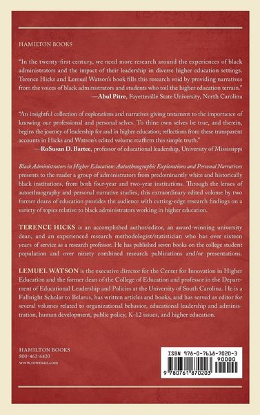 Produktbild: Black Administrators in Higher Education
