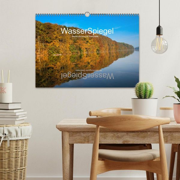 Produktbild: WasserSpiegel Mecklenburgische Seenplatte (Wandkalender 2026 DIN A3 quer), CALVENDO Monatskalender