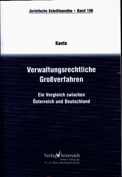 Produktbild: Verwaltungsrechtliche Grossverfahren
