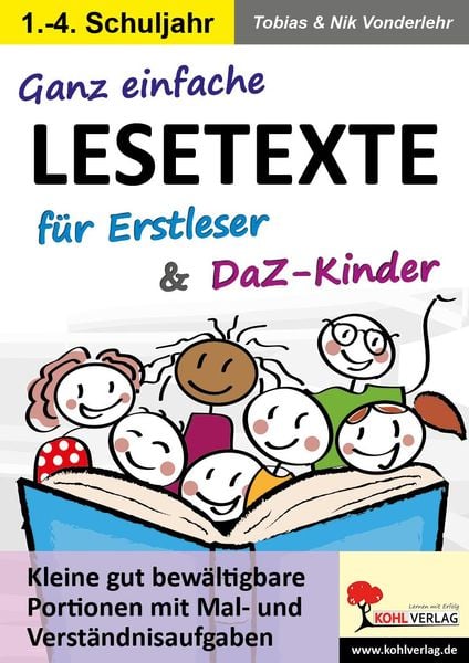 Produktbild: Ganz einfache Lesetexte f&uuml;r Erstleser und DaZ-Kinder