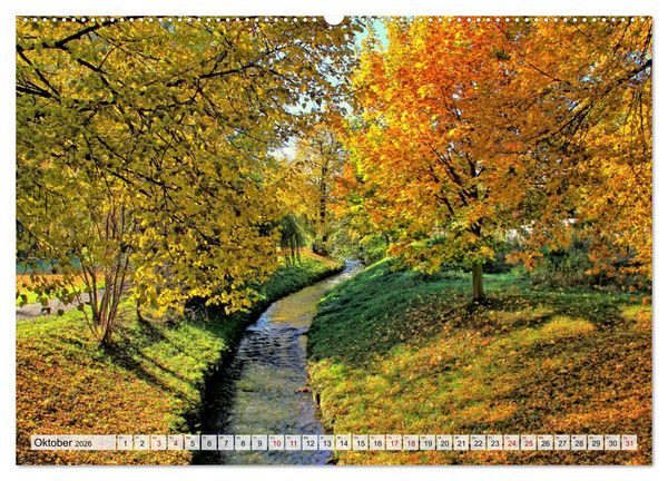 Produktbild: Euskirchen - Ein Trip durch die Kreisstadt am Rande der Eifel (hochwertiger Premium Wandkalender 2026 DIN A2 quer), Kunstdruck in Hochglanz