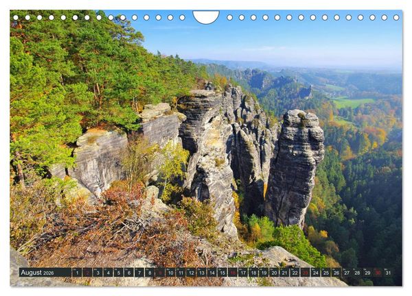 Produktbild: Die Sch&ouml;nheit der S&auml;chsischen Schweiz (Wandkalender 2026 DIN A4 quer), CALVENDO Monatskalender