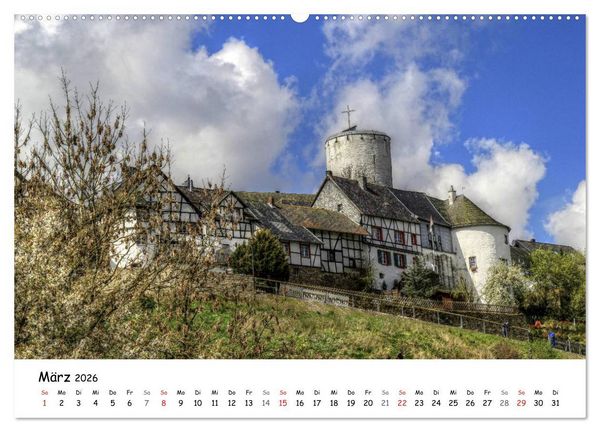 Produktbild: Die sch&ouml;nsten Orte der Eifel - Reifferscheid (hochwertiger Premium Wandkalender 2026 DIN A2 quer), Kunstdruck in Hochglanz