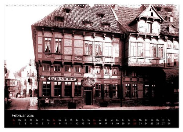 Produktbild: Hildesheimer Schaufenster um 1900 (hochwertiger Premium Wandkalender 2026 DIN A2 quer), Kunstdruck in Hochglanz