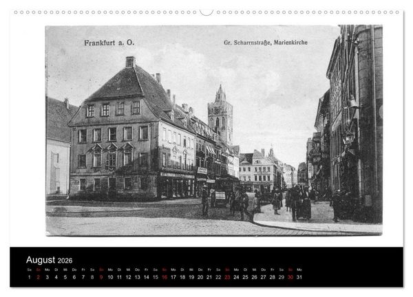 Produktbild: FFO-Geschichten. Historische Ansichtskarten aus Frankfurt (Oder) (hochwertiger Premium Wandkalender 2026 DIN A2 quer), Kunstdruck in Hochglanz