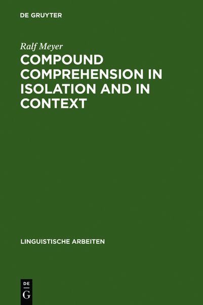 Produktbild: Compound Comprehension in Isolation and in Context