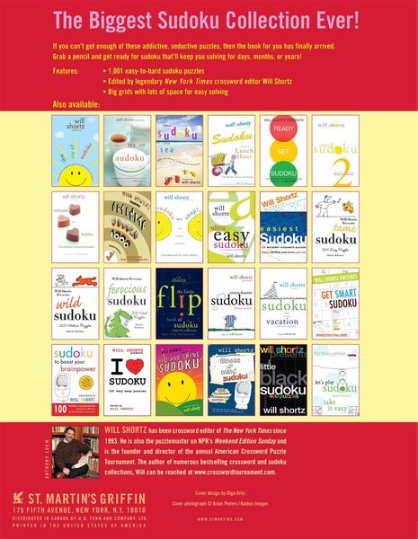 Produktbild: Will Shortz Presents 1,001 Sudoku Puzzles to Do Right Now